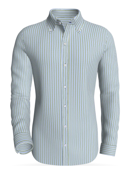 East Rail Alternating Stripes, Blue &amp; Black classic business shirt