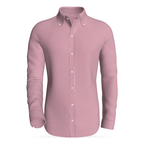 Bog Dale Mini Gingham,  Red classic business shirt