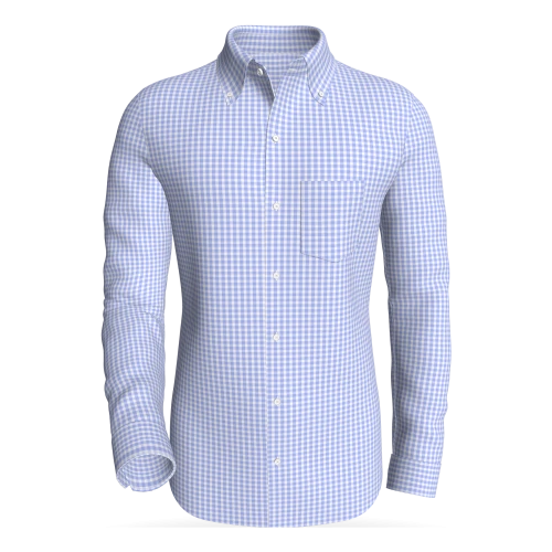 Youngstorget Gingham, Periwinkle classic business shirt