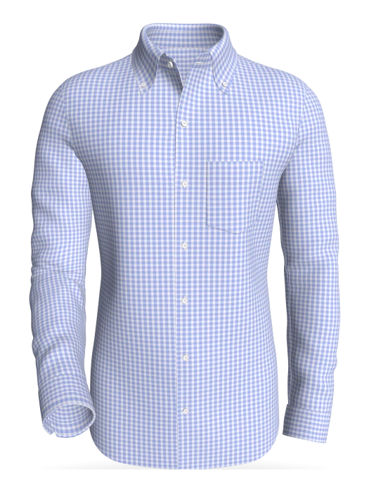 Youngstorget Gingham, Periwinkle classic business shirt