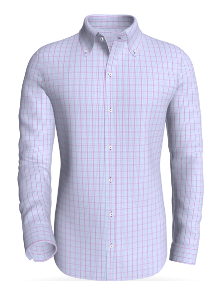 Lerma, Lavender &amp; Azure Check classic business shirt