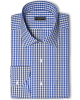 St Pölten, White and Royal Blue Gingham Checks