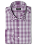 St Pölten, White and Dark Purple Gingham Checks